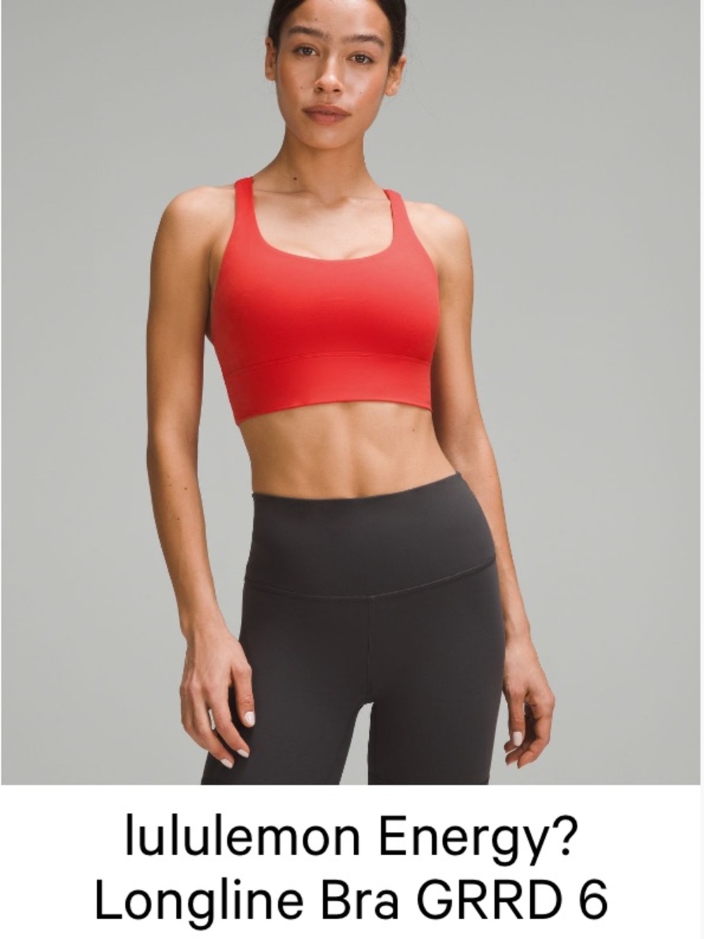 lululemon athletica Energy Longline Bra - Grenadine Red